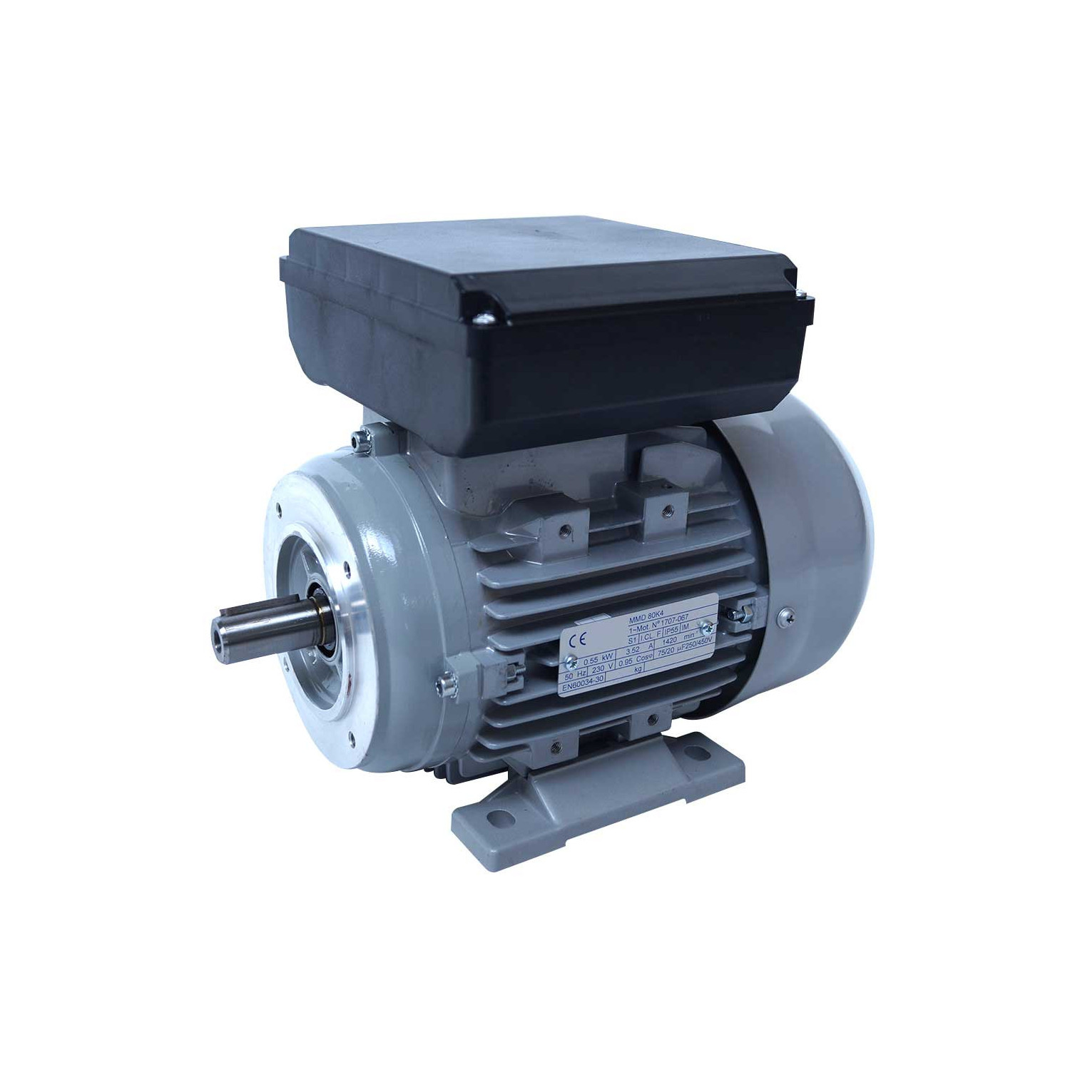 Moteur electrique 220v monophasé 0.75kW, 3000 tr/min, B14