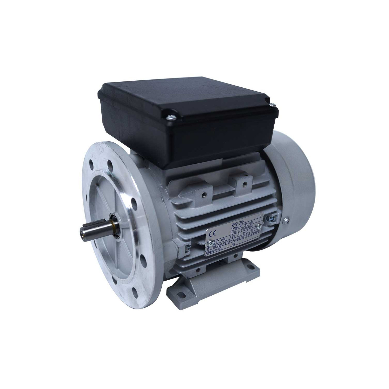 Moteur electrique 220v monophasé 0.55kW, 3000 tr/min, B5