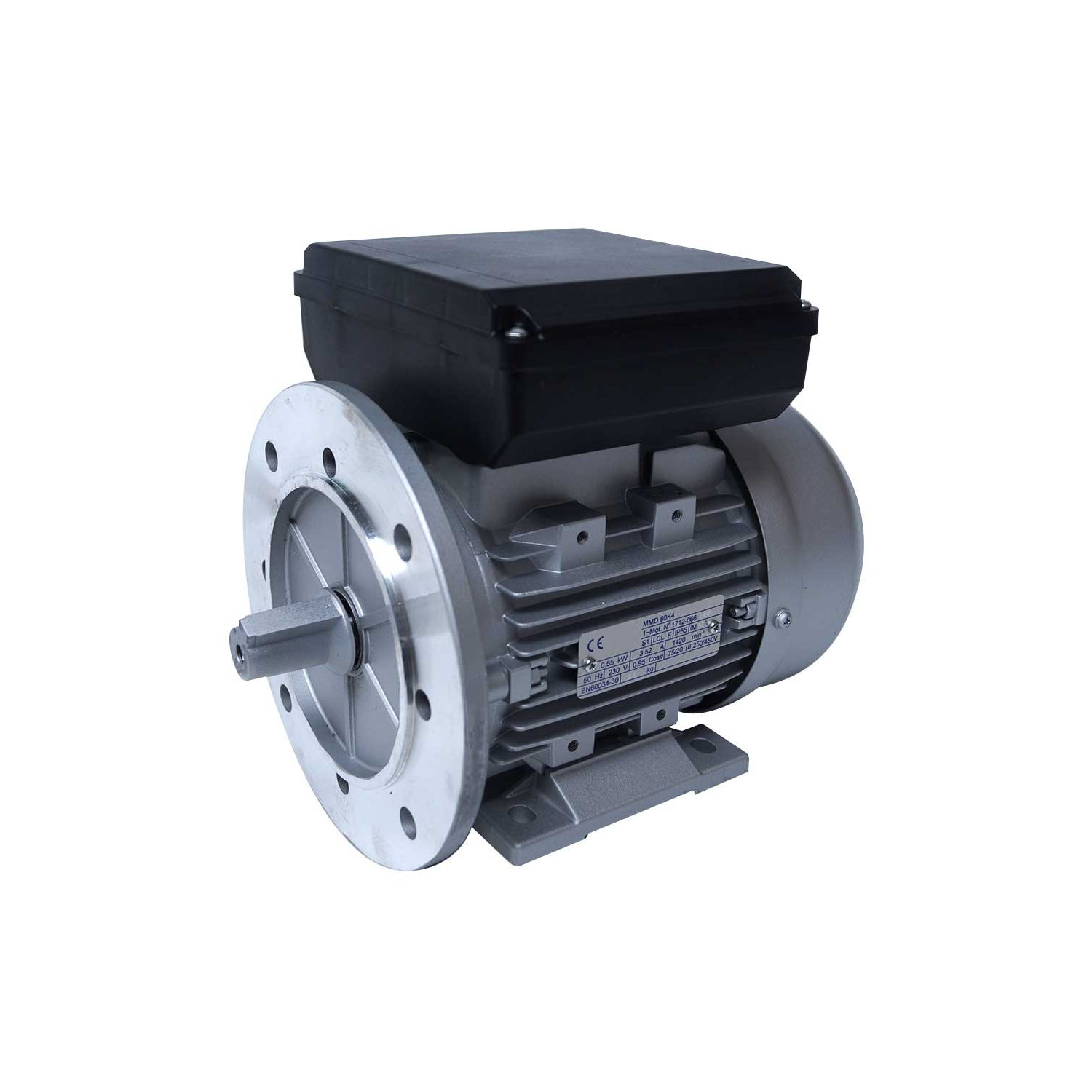 Moteur electrique 220v monophasé 1.1kW, 3000 tr/min, B5