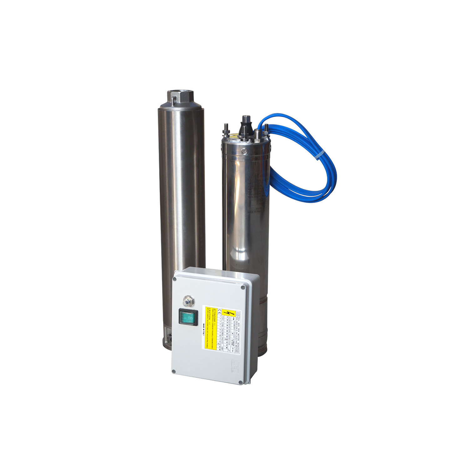 Pompe immergée monophasée 4" 2.2kW/3cv - 230V - gros débit