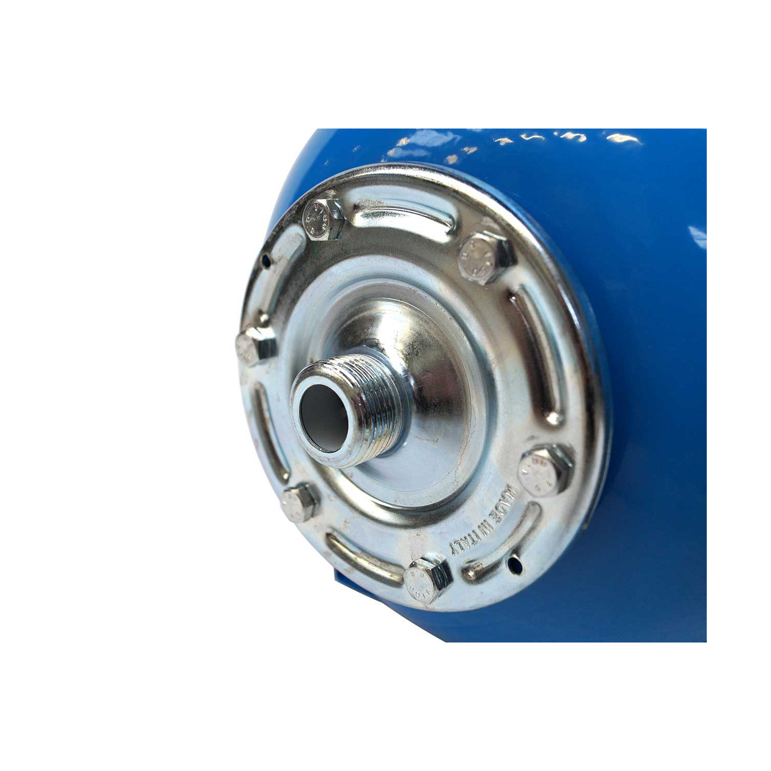 KIT Reservoir horizontal 24 litres-raccord 5 voie 1"-clapet pied de crépine- manomètre-préssostat