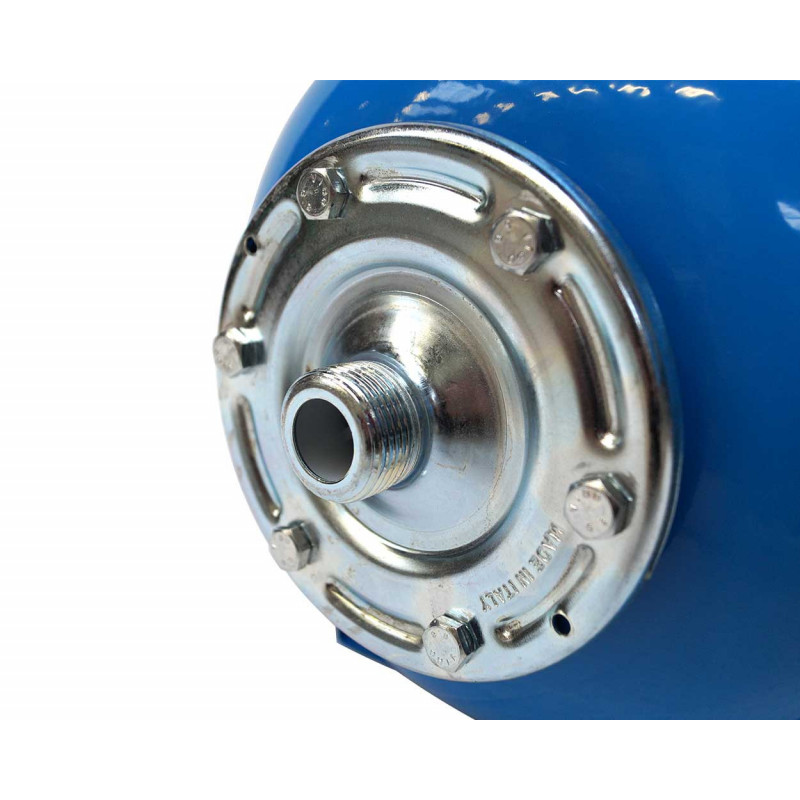 KIT Reservoir horizontal 80 litres-raccord 5 voie 1"-clapet pied de crépine- manomètre-préssostat