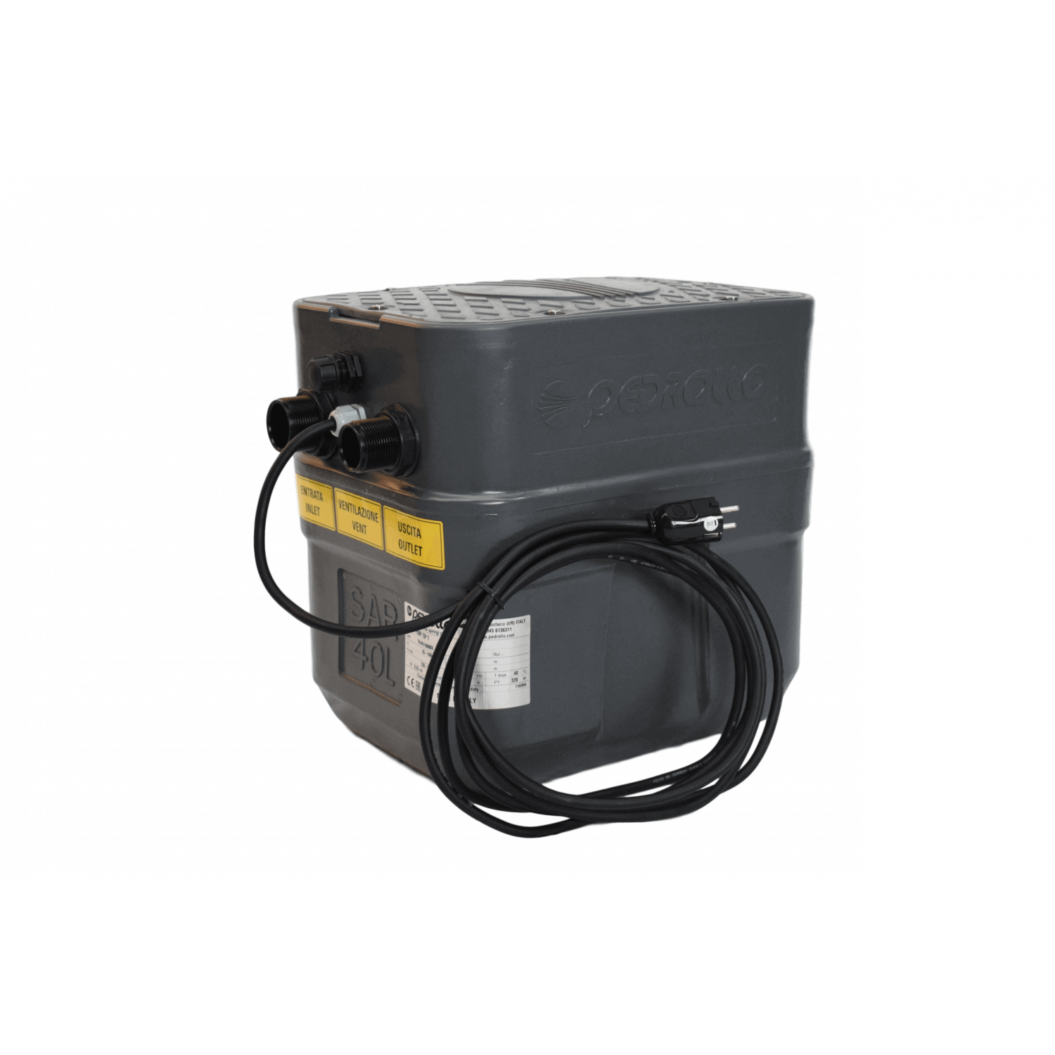 Station de relevage 40L - Pompe 220V - 0.25kw