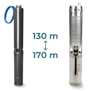 Pompe de forage 150 m - pompe immergée pour forage de 130 à 170 m