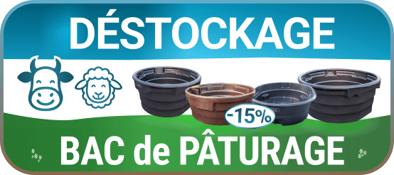 Destockage bac de paturage
