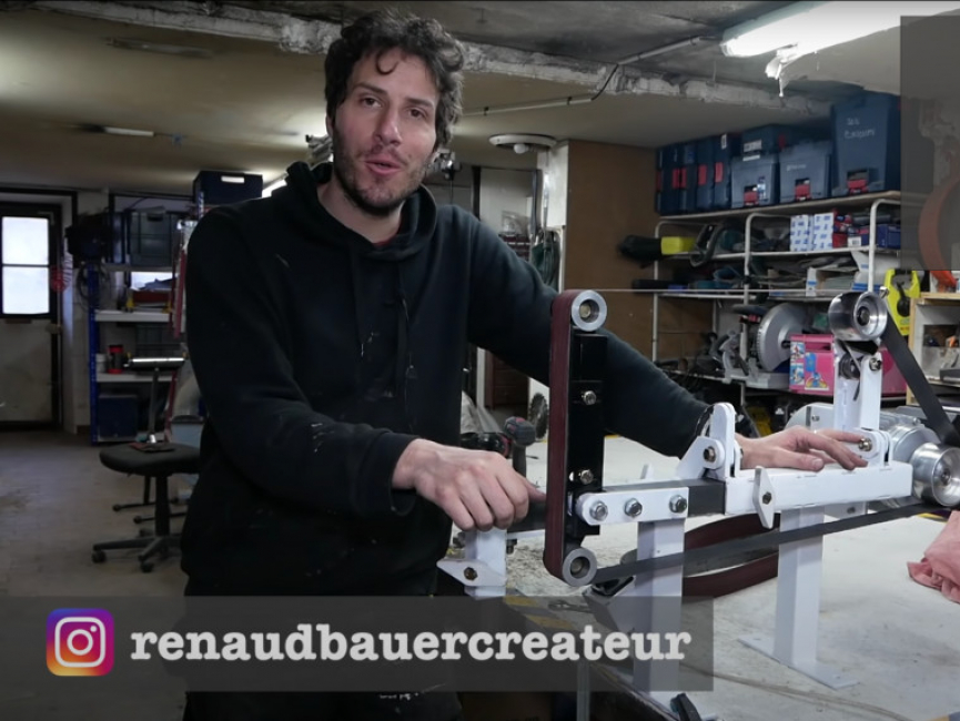 Fabriquer une ponceuse à bande de A à Z avec Renaud Bauer