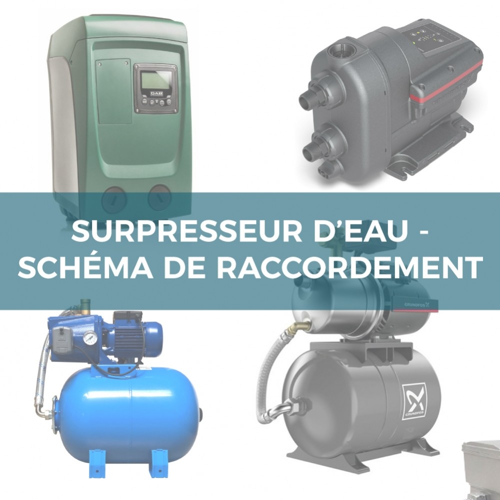 Surpresseur d'eau - Schéma de raccordement 